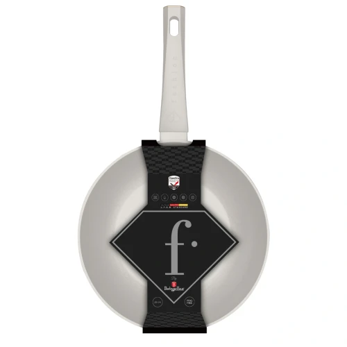 Patelnia wok 28cm Fashion TV FTV-0062  Matte Cream Gold Collection