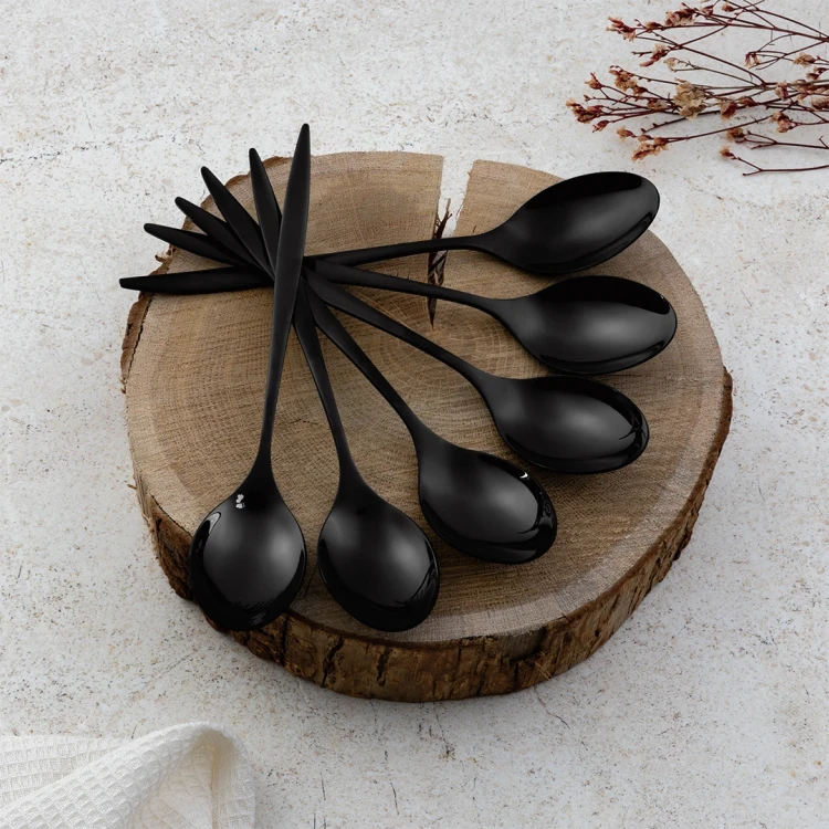 Zestaw sztućców 24 szt. FashionTV FTV-0084 Mirror Black