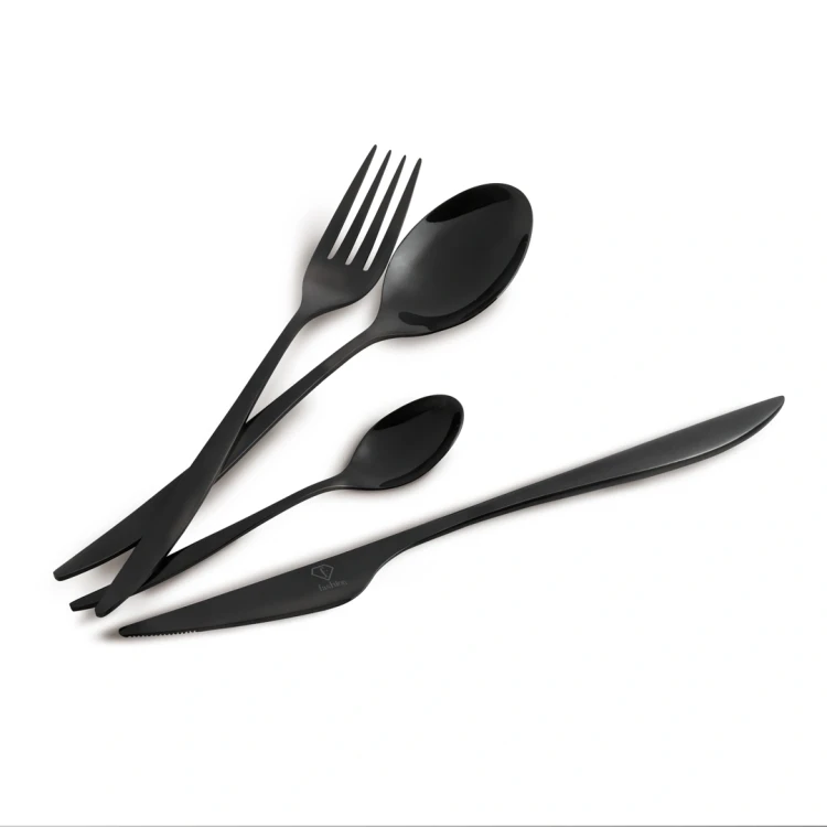 Zestaw sztućców 24 szt. FashionTV FTV-0084 Mirror Black