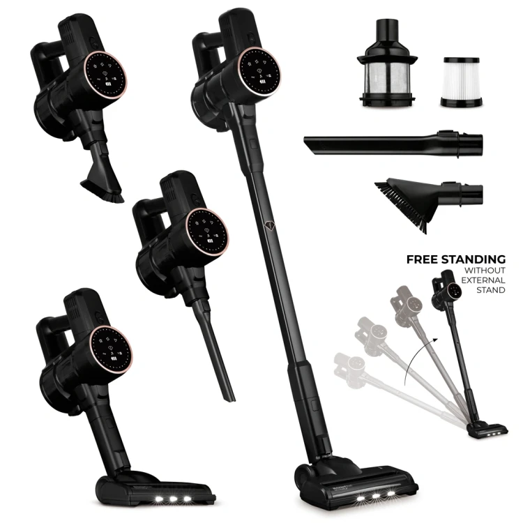Odkurzacz bezprzewodowy FashionTV FTV-0085 Matte Black Rose Gold