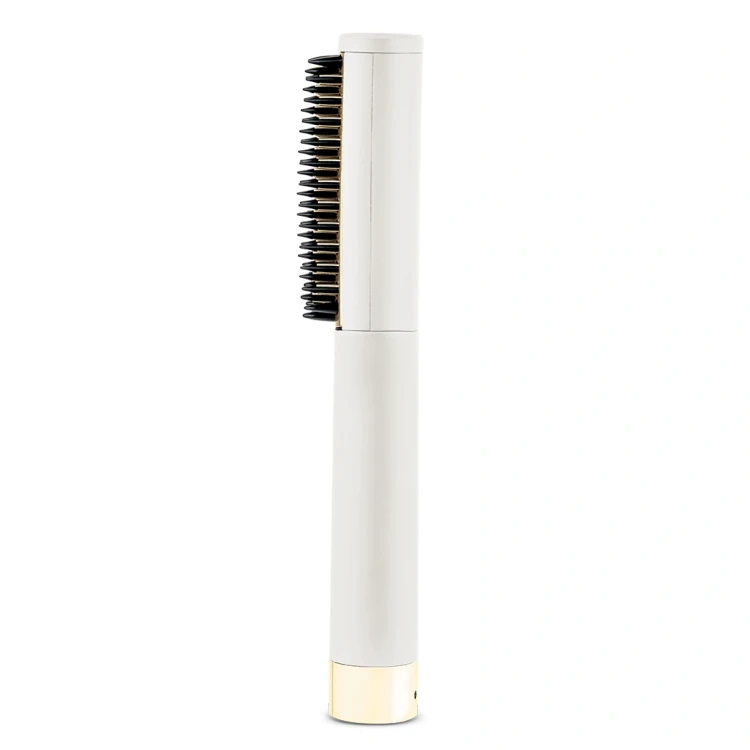 Mini prostujący grzebień do włosów FashionTV FTV-0148 Matte Cream Gold