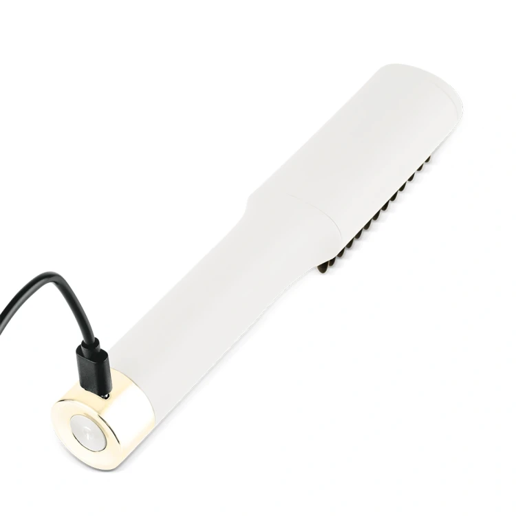 Mini prostujący grzebień do włosów FashionTV FTV-0148 Matte Cream Gold