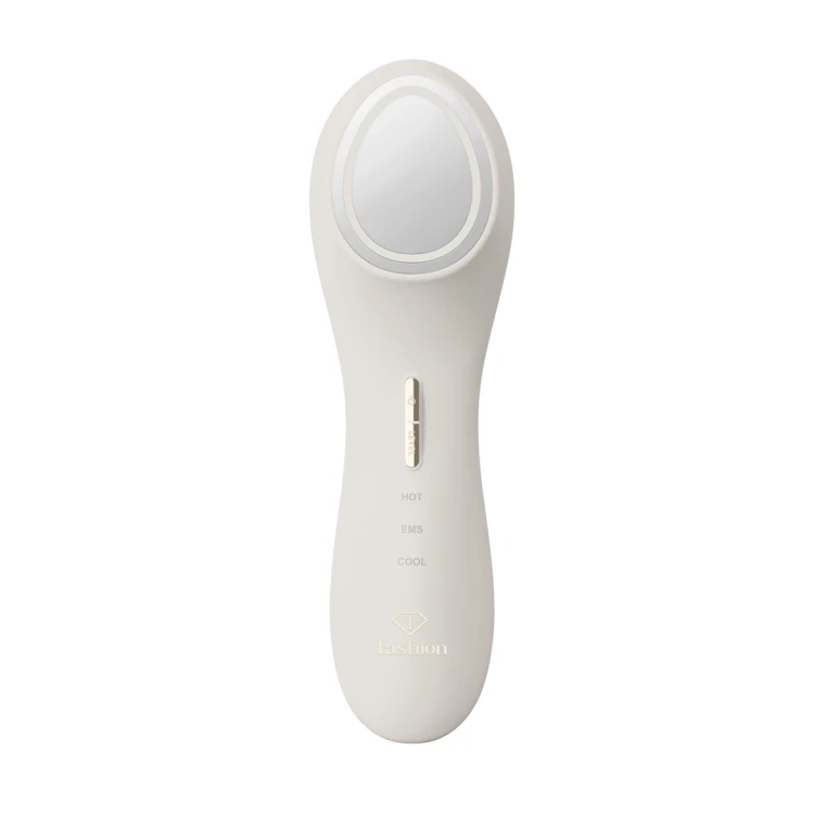 Masażer liftingujący do twarzy z funkcją ciepła i chłodzenia FashionTV FTV-0137 Matte Cream-Gold Collection