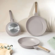 Zestaw 3 patelni BerlingerHaus Taupe Nordic BH-8341