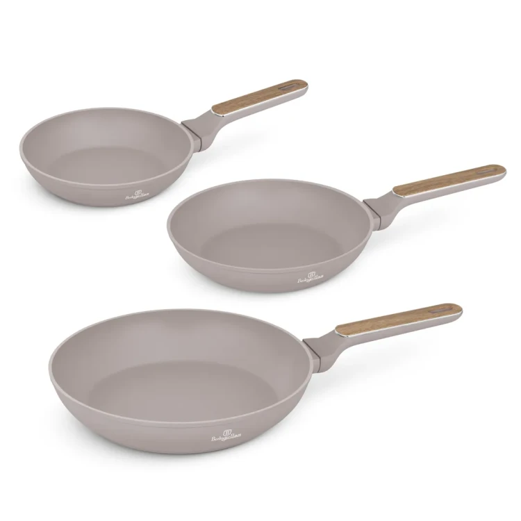 Zestaw 3 patelni BerlingerHaus Taupe Nordic BH-8341