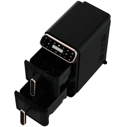 Frytkownica beztłuszczowa / Air Fryer z dwoma koszami 5,5l + 5,5l BerlingerHaus BH-9802 Black Rose Collection