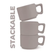 Zestaw 4 filiżanek do espresso z talerzykami BerlingerHaus BH-10016 Taupe