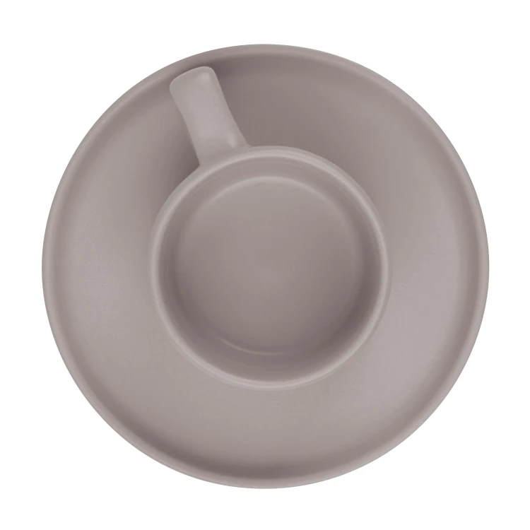 Zestaw 4 filiżanek do espresso z talerzykami BerlingerHaus BH-10016 Taupe