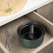 Zestaw garnków 13 el. z odpinaną rączką BerlingerHaus BH-8423 Matte Green Collection