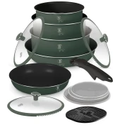 Zestaw garnków 13 el. z odpinaną rączką BerlingerHaus BH-8423 Matte Green Collection