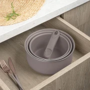 Zestaw garnków 13 el. z odpinaną rączką BerlingerHaus BH-8422 Taupe Nordic Collection