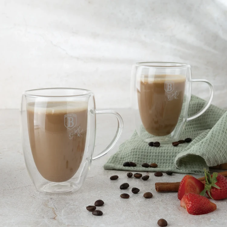 Kubki z podwójnym szkłem 2szt. 300ml BerlingerHaus BH-8768