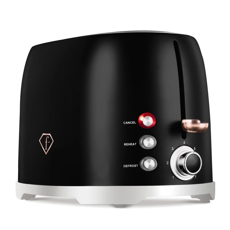 Toster / opiekacz FashionTV Matte Black- Rose Gold FTV-0111
