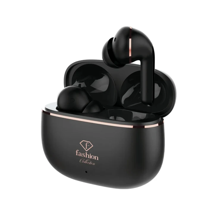 Słuchawki bezprzewodowe, FashionTV, Matte Black-Rose Gold FTV-0161