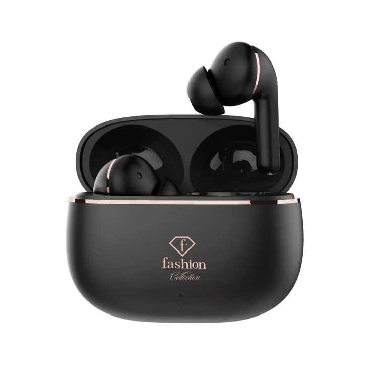Słuchawki bezprzewodowe, FashionTV, Matte Black-Rose Gold FTV-0161