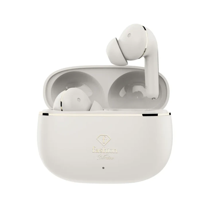 Słuchawki bezprzewodowe, FashionTV, Matte Cream Gold FTV-0162