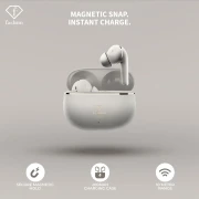 Słuchawki bezprzewodowe, FashionTV, Matte Cream Gold FTV-0162