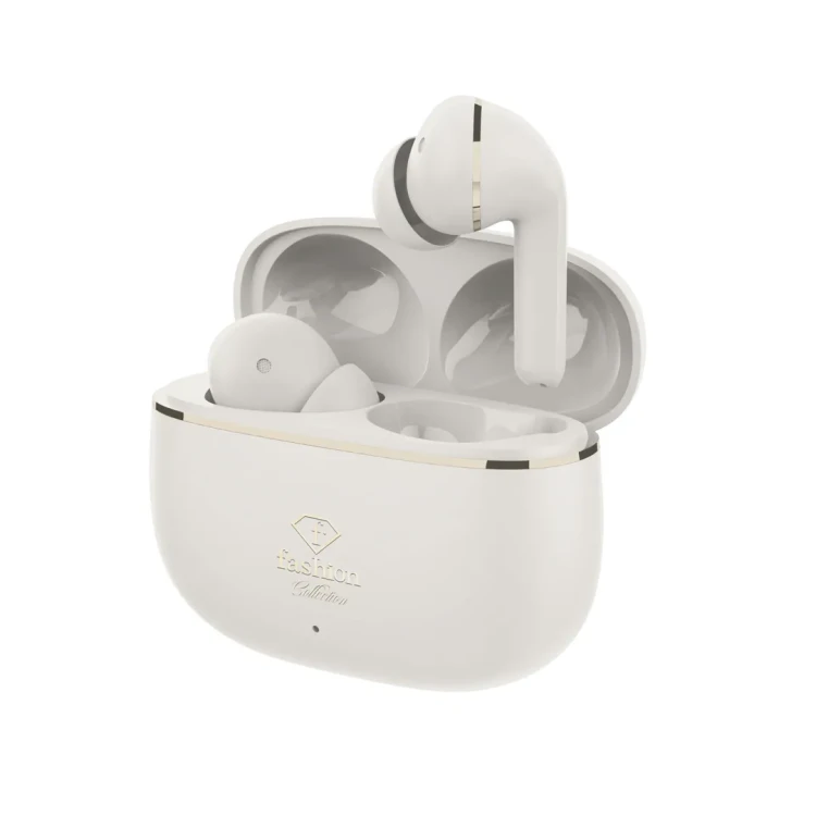 Słuchawki bezprzewodowe, FashionTV, Matte Cream Gold FTV-0162