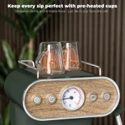 BEkspres kolbowy 3 w 1 Matte Green Collection BerlingerHaus BH-9857