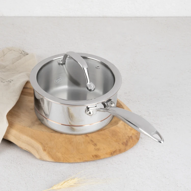 Rondel z pokrywką stalowy 16 cm Copper Touch Collection | BerlingerHaus BH-8811