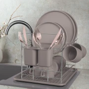 Suszarka do naczyń z ociekaczem BerlingerHaus Taupe BH-8596