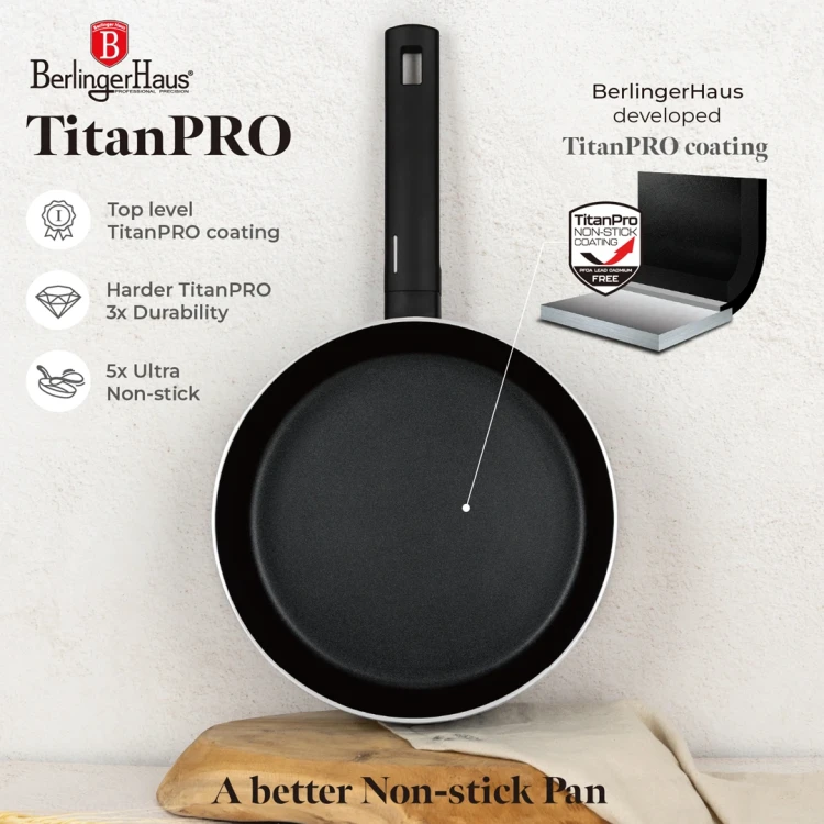 Patelnia Wok Flip 26 cm BerlingerHaus BH-8176 Matte Black Collection