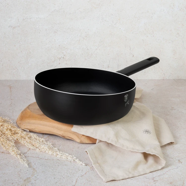 Patelnia Wok Flip 26 cm BerlingerHaus BH-8176 Matte Black Collection