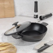 Garnek z pokrywką 28 cm 3,8 L Berlinger Haus BH 8128 Antracit