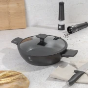 Garnek z pokrywką 28 cm 3,8 L Berlinger Haus BH 8128 Antracit