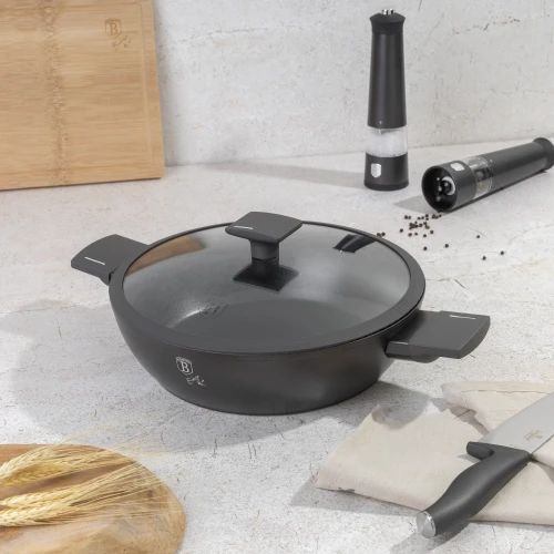Garnek z pokrywką 28 cm 3,8 L Berlinger Haus BH 8128 Antracit