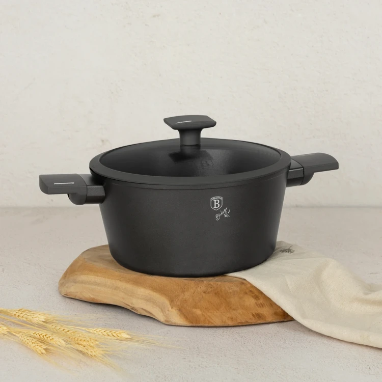 Garnek z pokrywką 24 cm 4,1 l Berlinger Haus BH 8131 Antracit