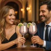 Zestaw 2 metalowych kieliszków do wina – stal nierdzewna BerlingerHaus BH-8658