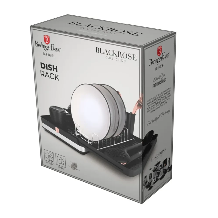 Suszarka do naczyń BerlingerHaus BH-8891 Black Rose Collection