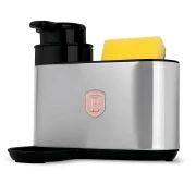 Dozownik płynu oraz praktyczny uchwyt na gąbkę BH-8932 Black Rose Collection