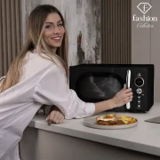 Kuchenka mikrofalowa 20 L FashionTV FTV-0121 Matte Black Rose Gold