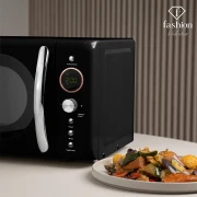 Kuchenka mikrofalowa 20 L FashionTV FTV-0121 Matte Black Rose Gold