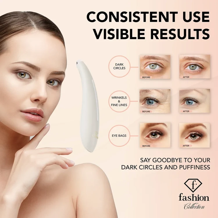 Masażer do okolic oczu FashionTV FTV-0136 Matte Cream-Gold Collection