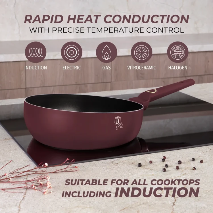 Patelnia głęboka 26cm BerlingerHaus BH-8029 Leonardo Collection