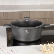 Garnek tytanowy z pokrywką 28cm 6.1L BerlingerHaus BH-8132 Antracit