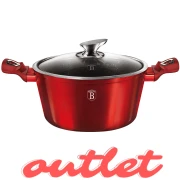 Garnek z pokrywką 8L Metallic Line Burgundy BerlingerHaus BH-6192 | OUTLET