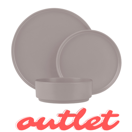 Zestaw obiadowy 18 el. BerlingerHaus BH-10006 Taupe | OUTLET