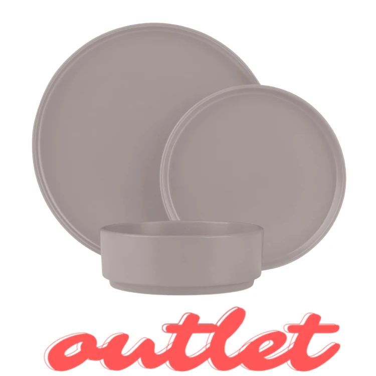 Zestaw obiadowy 18 el. BerlingerHaus BH-10006 Taupe | OUTLET