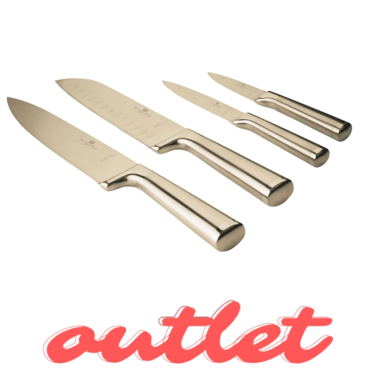 Zestaw 4 złotych noży BerlingerHaus Leonardo Collection BH-2976 | OUTLET