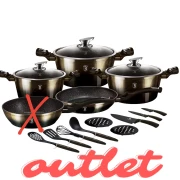 Zestaw garnków 17 el. BerlingerHaus Shiny Black BH-7146 | OUTLET