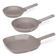 Zestaw 3 szt. patelni tytanowych, Berlinger Haus BH-8109 Taupe Collection