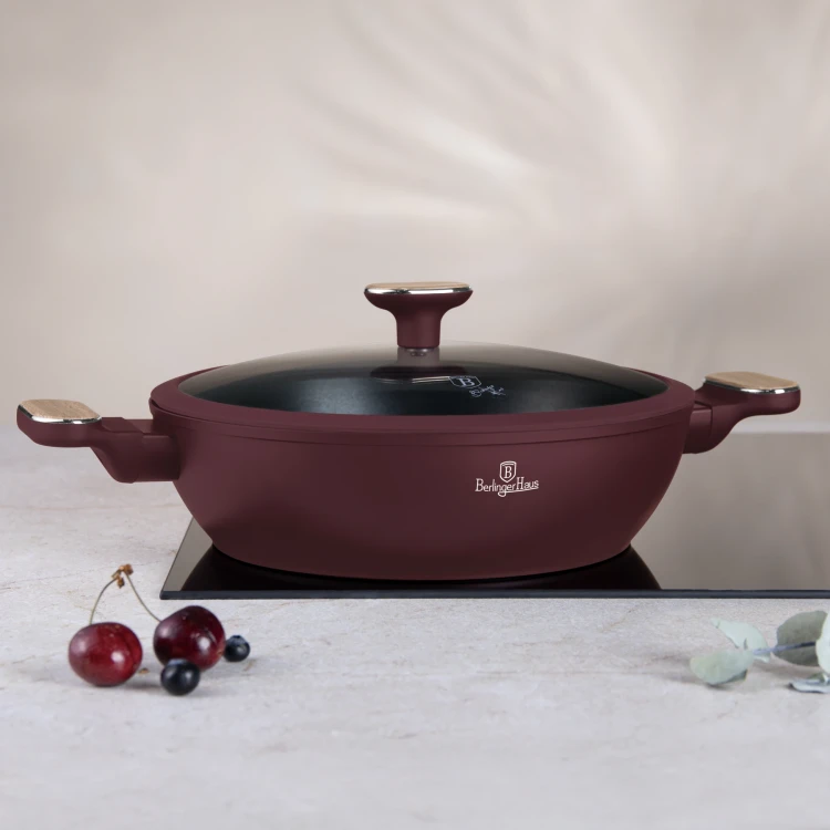 Patelnia tradycyjna 28 cm non-stick, BerlingerHaus BH-8299 Leonardo Nordic