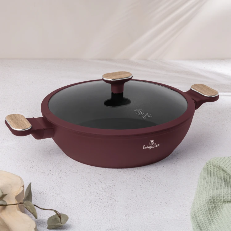 Patelnia tradycyjna 28 cm non-stick, BerlingerHaus BH-8299 Leonardo Nordic