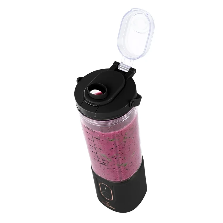 Blender kielichowy, bezprzewodowy 400 ml Berlinger Hause BH-9922 Black Rose
