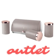 Zestaw 3 pojemników i chlebak BerlingerHaus BH-6834 Taupe | OUTLET