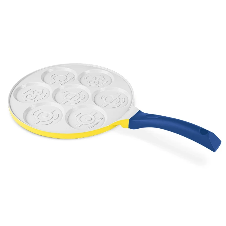Patelnia do placuszków 7 otworów Emoji 26 cm Minions Collection Berlinger Haus BH-8949MN
